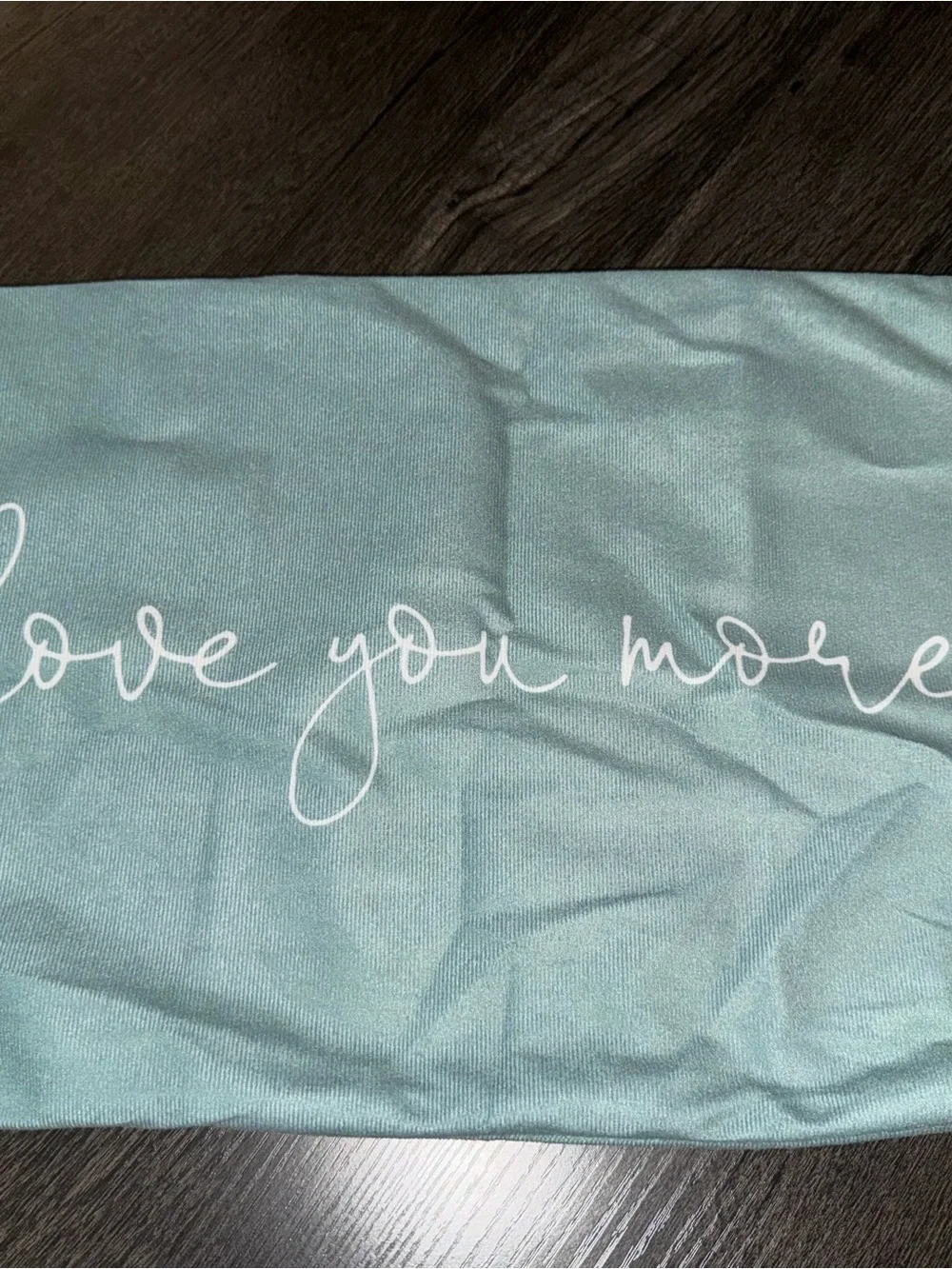 Love You More Decorative Pillow Cover - Blue